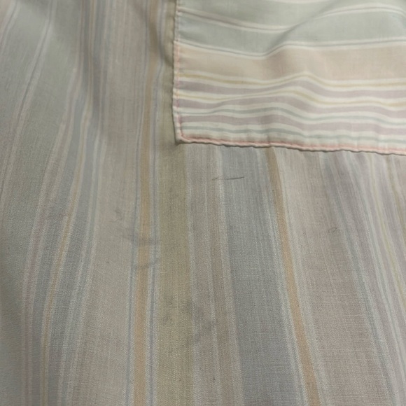 Retro Pastel GrannyCore House Coat Gown, Vintage Pleated Detail, Snap Buttons - Picture 10 of 11